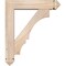 Ekena Millwork Balboa Arts and Crafts Smooth Bracket w/ Offset Brace, Douglas Fir, 5 1/2"W x 22"D x 26"H BKT0604X22X26BOA03SDF - alternate 2